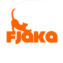 Fjaka — das Katzen-Logo des Cafés